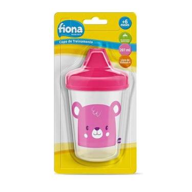 Imagem de Copo de treinamento fiona +6m rosa urso 207ml