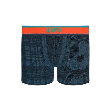Imagem de Cueca Boxer Infantil Lupo 00137-030 Sem Costura Estampada Microfibra T
