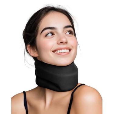 Imagem de Colar cervical Qwnccet preto pequeno para dormir