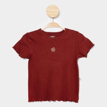 Imagem de Blusa Infantil Hering Casual Menina, Marrom, 10A