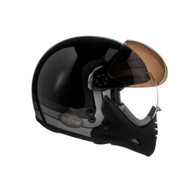 Imagem de Capacete Peels F-21 Yesterday, Preto com Prata, 58