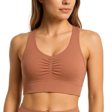 Imagem de Top Selene Sem Costura Esportivo Microfibra S/ Bojo Reforçado Nadador 