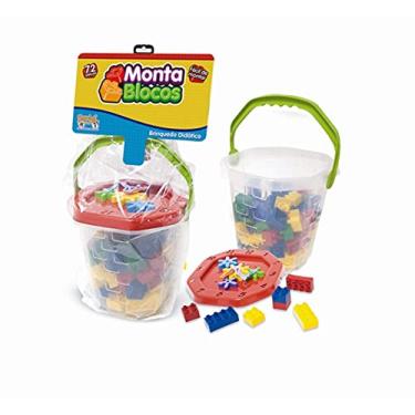 Imagem de Kepler Blocos de Montar - Balde de Blocos Peq com 72 Blocos Multicor para Criança