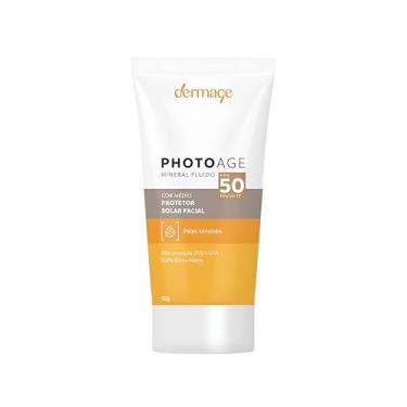 Imagem de Protetor Solar Facial com Cor Dermage Photoage Mineral Fluido Pele Sensível FPS 50 (50g) (Médio)