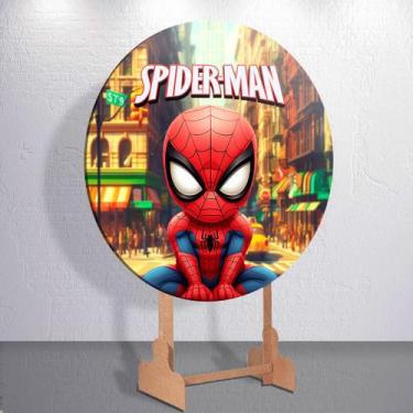 Imagem de Painel Sublimado Capas Heroi Cute Menino Aranha Decoração Festa Estamp