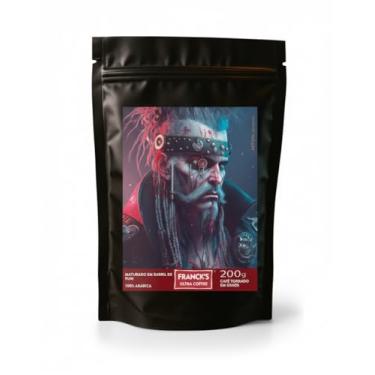 Imagem de Franck's Ultra Coffee®, Café Especial Catucaí 2SL Maturado em Barril de Rum, Grãos Torrados, 200g, Safra 2025, Notas de Chocolate e Caramelo