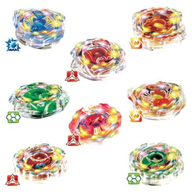 Imagem de Pião De Batalha C- Lançador Zip Zap C- Luz - Dm Toys