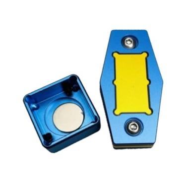 Imagem de Baoblaze Estojo para giz de taco de bilhar, estojo protetor, prático e profissional com clipe fixo para jogadores de bilhar, Azul