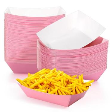 Imagem de Bandejas de alimentos Yinkin Graduation, 1,36 kg, barco de papel, 100 