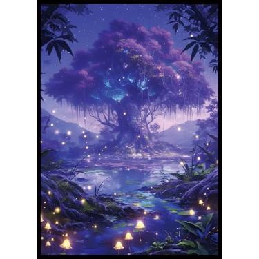 Imagem de MTG Card Sleeves - Bayou(Black Green) - Fantasy Dual Lands Series - Ultra Clear Front & Matte Finish Back, 100 Count Standard Size TCG Art Sleeves for Magic The Gathering