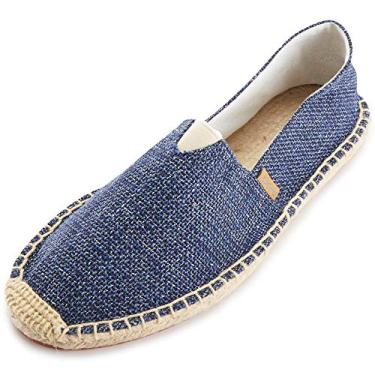 Imagem de Alexis Leroy Alpargata masculina de lona com bico fechado, Azul escuro, 9-9.5