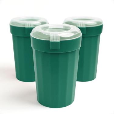 Imagem de Kit 5 Jarras Plásticas 2 Litros Com Tampa Cristal Para Suco e Água - G