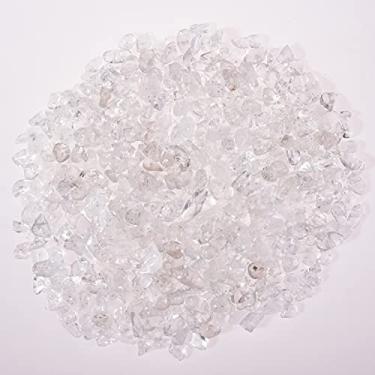 Imagem de Asingeloo 5-8 mm Atacado Quartzo de cristal transparente Miçangas de pedra com lascas de pedras preciosas soltas perfuradas em formato irregular com caixa para fazer joias DIY