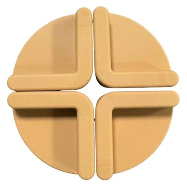 Imagem de ＫＬＫＣＭＳ Conjunto de 4 pés para tábua de corte e tapete de cozinha. Fáceis de usar, ideais para substituir os antigos, perfeitos para presentear. Resistentes, Marrom