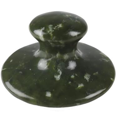 Imagem de Rolo de jade Gua Sha, pedra de massagem de jade quente, ferramenta de relaxamento facial e de corpo inteiro com cor verde