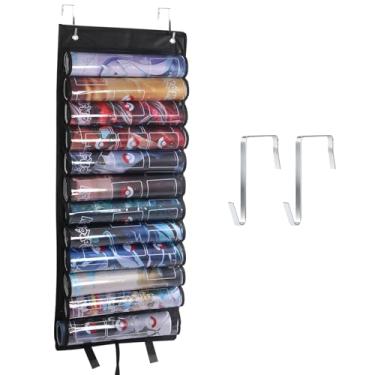 Imagem de JIEENDLESSLUS Playmat Tube Storage Bag, Hanging Playmat Organizer For MTG Playmat Holder, Fits 12+1 Card Game Playmats with Transparent Plastic Slots, Portable Playmats Case For TCG/RPG Play Mat