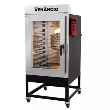 Imagem de Forno Industrial Turbo A Gás Glp Venâncio Twister 10 Esteiras Interior Inox Exterior Aço Carbono 220v Fvt10g