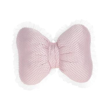 Imagem de Bothyi Almofada em formato de laço, macia e respirável, ideal para presente de boas-vindas. Almofada moderna para sofá, cabeceira, sala de estudos ou cadeira, Rosa