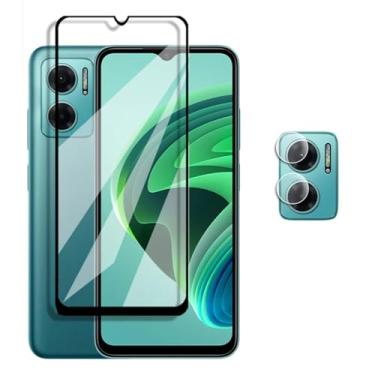 Imagem de Vidro temperado 4in1, para Redmi 10 10C 9 9C 9A 9T, vidro com cobertura completa protetor de tela filme de lente