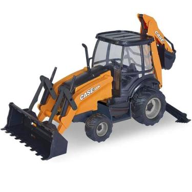 Imagem de Trator de Brinquedo Miniatura Retroescavadeira Case 580n - Usual Brinq
