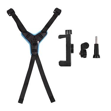 Imagem de Matybobe Suporte para câmera de capacete, suporte de capacete para câmera de ação com adaptador, clipe de celular compatível com câmera de ação Hero/DJI Osmo/AKASO