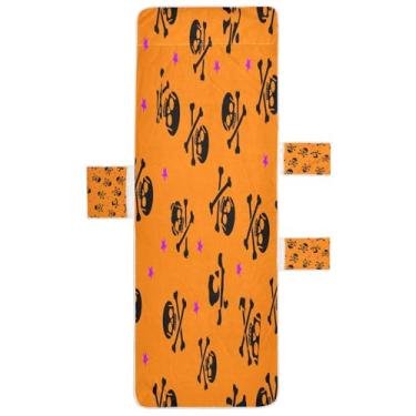 Imagem de STAYTOP Capa de toalha de cadeira de descanso 215,88 cm x 76,2 cm, capa de espreguiçadeira macia, capas de cadeira de praia com bolsos para jardim ao ar livre, pátio, pátio, banhos de sol, gramado