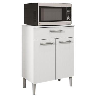 Imagem de Balcão Multiuso Para Cozinha Diamante 2 Portas Branco Kit's Paraná