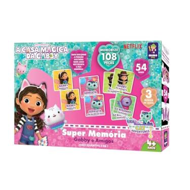 Imagem de Casa Magica da Gabby, Jogo Super Memoria 3 em 1 da Gabby, com 108 peças- Mimo brinquedos