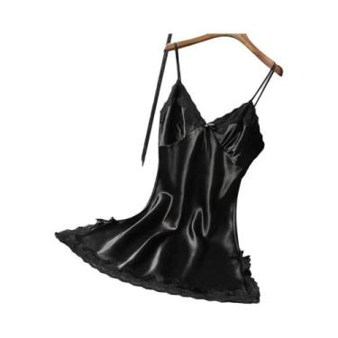 Imagem de Camisola Sexy De Renda Para Mulheres, Lingerie, Roupa De Dormir, Vesti