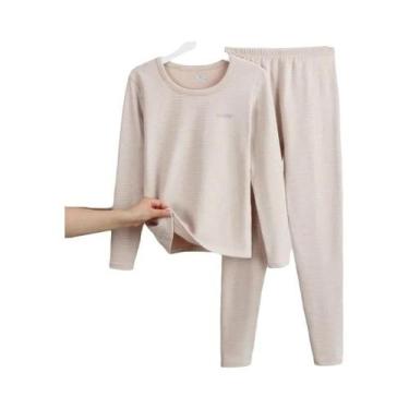 Imagem de Conjunto Térmico De Cashmere E Seda Para Homens E Mulheres, Com Decote