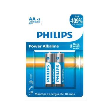 Imagem de Pilha Alcalina Philips AA 1,5V com 2 Unidades