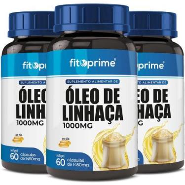 Imagem de Kit 3x Óleo De Linhaça 60 cápsulas - FitoPrime