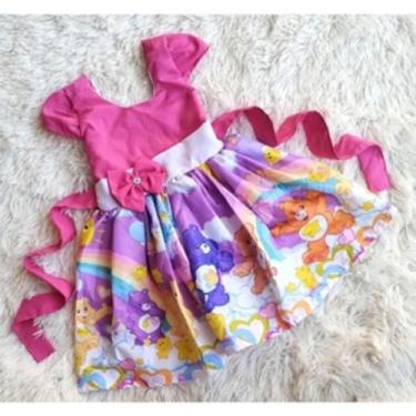 Imagem de Vestido Infantil Temático Simples Ursinhos Carinhosos - EDYNHOKIDS, 03