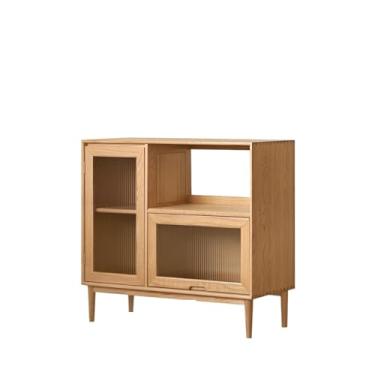 Imagem de Armário buffet de madeira maciça armário de parede armário de chá moderno minimalista restaurante armário multifuncional armário doméstico aparador