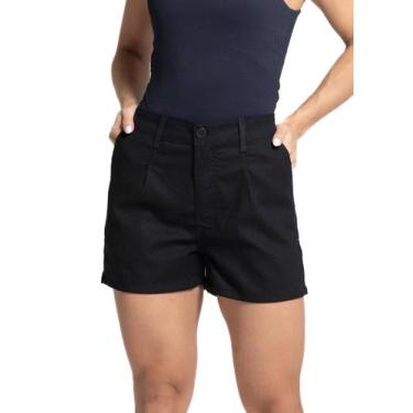 Imagem de Shorts Linho Sawary - 281872 42, Preto, 42
