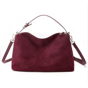 Imagem de Bolsa tiracolo feminina de grande capacidade – Bolsa de ombro de poliuretano elegante e multifuncional com alça removível, fecho de zíper