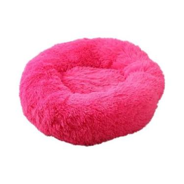 Imagem de Cama Redonda De Pelúcia Macia Para Gatos E Cães, Almofada Para Animais
