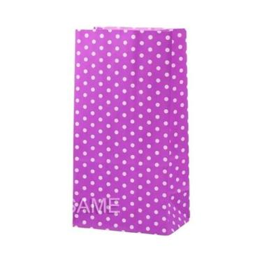 Imagem de Sacos Coloridos Com Listras E Bolinhas, 10 Peças, 18x9x6cm, Sacos Para