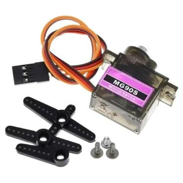 Imagem de Servo MG90S Com Engrenagem Totalmente Metálica 9g, Versão Atualizada D