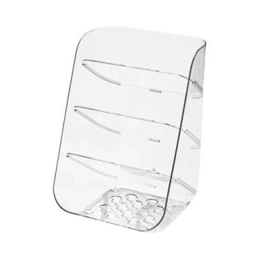 Imagem de Suporte De Canetas Transparente Multifuncional Para Mesa, Organizador 