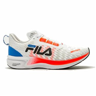 Imagem de Tênis Fila Racer Grid Branco e Azul - Masculino - 40 - Branco
