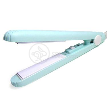 Imagem de Mini Chapinha Prancha 17Cm Bivolt 110|220V Profissional Azul