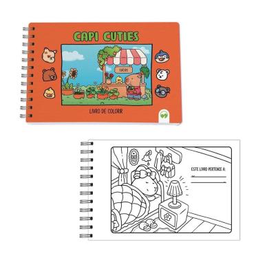 Imagem de Livro De Colorir Capi Cuties Vale Das Letras 64 Páginas
