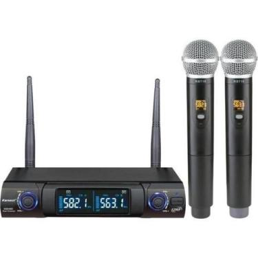 Imagem de Microfone Sem Fio Duplo Karsect Ks248Dm Preto