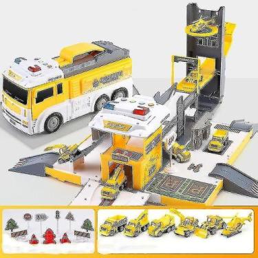 Imagem de Lyt Rail Car Transformable Container Truck Parking Lot Toy C - Gloome 