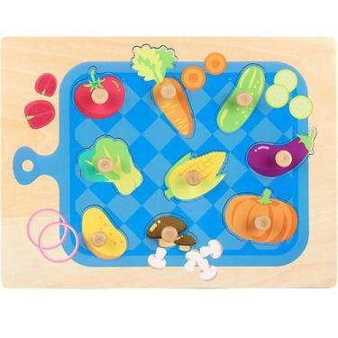 Imagem de Quebra-cabeças de madeira Belita Amy Baby Hands unissex 3 anos - Gloom