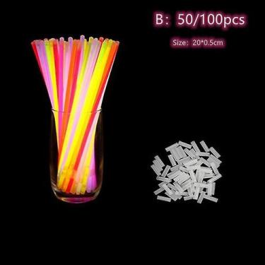 Imagem de Conjunto de pulseiras de luz fluorescente Glow Sticks Booster Party - 