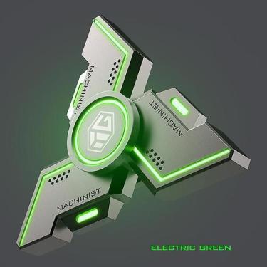 Imagem de Rolamento mudo de liga metálica luminosa Fidget Spinner R188 de 7 cm -