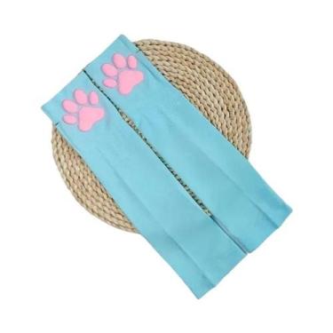 Imagem de Luvas De Silicone 3D Rosa Com Design De Pata De Gato, Macias E Fofas, 