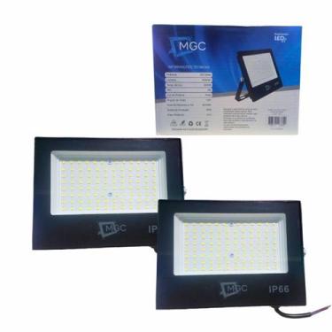 Imagem de Kit 2 refletor led 200w holofote bivolt ip66 - MGC